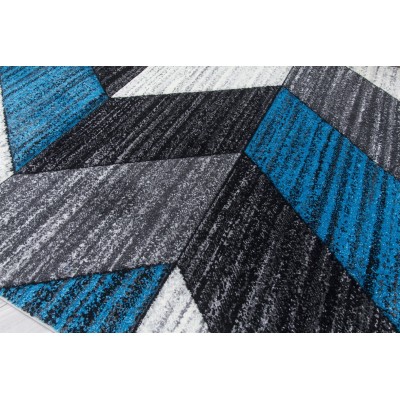 Impulse Chevron Rug - Teal | Murphy Furniture