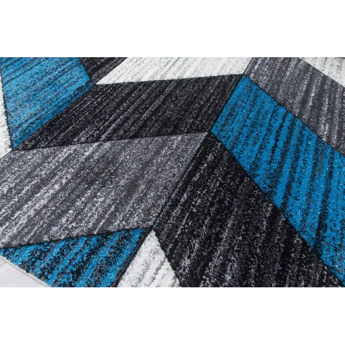 Impulse Chevron Rug - Teal | Murphy Furniture