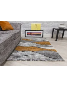 Impulse Waves Rug - Pumpkin | Murphy Furniture