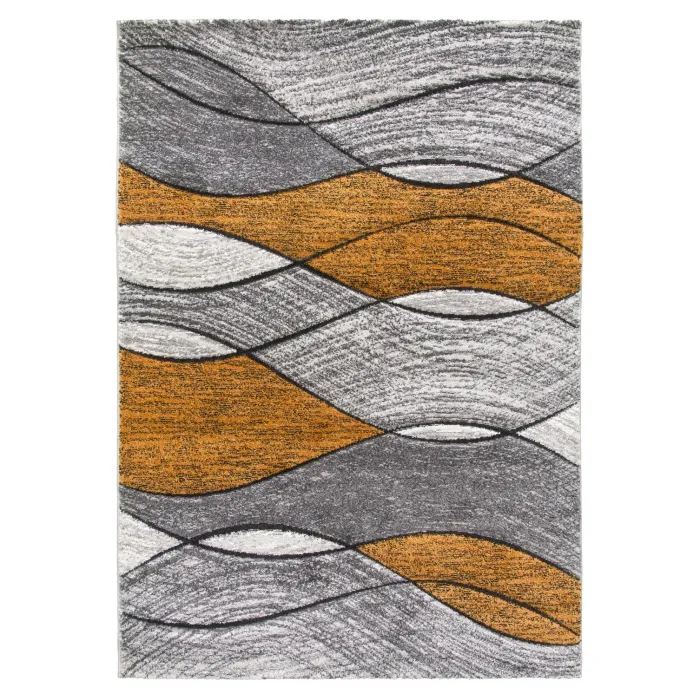 Impulse Waves Rug - Pumpkin | Murphy Furniture