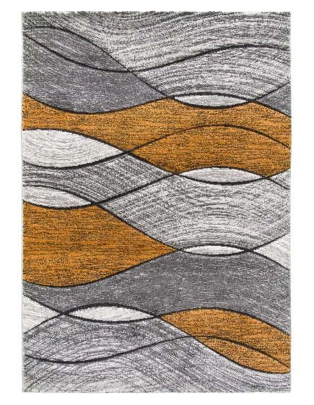 Impulse Waves Rug - Pumpkin | Murphy Furniture