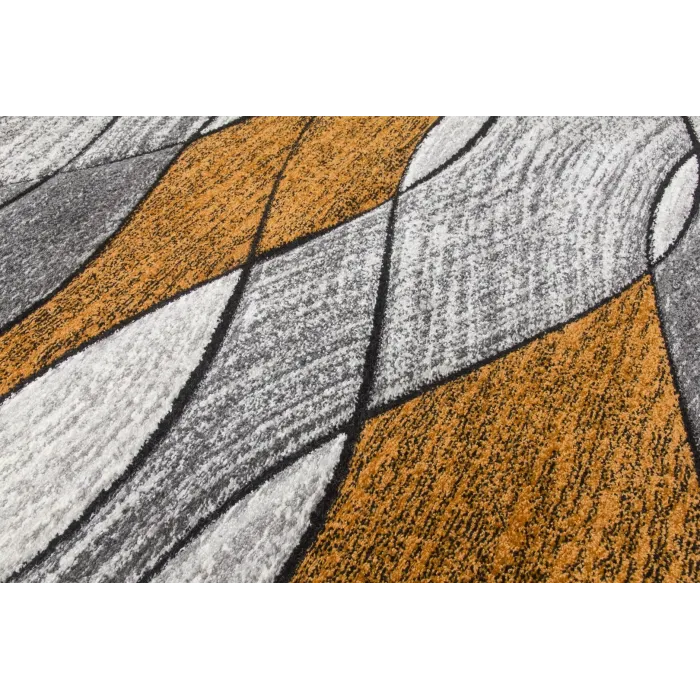 Impulse Waves Rug - Pumpkin | Murphy Furniture