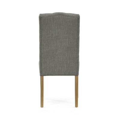 Gia Button Back Upholstered Chair - Grey | Murphy Furniture