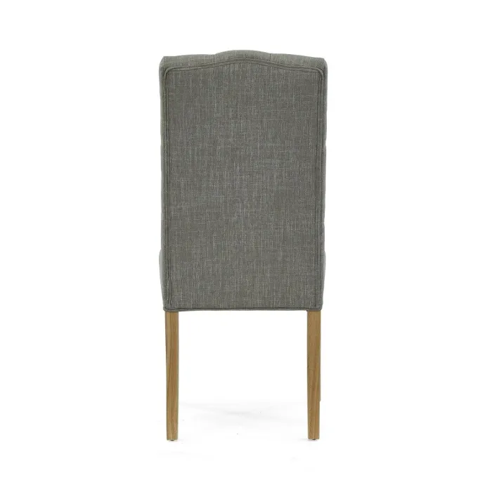 Gia Button Back Upholstered Chair - Grey | Murphy Furniture