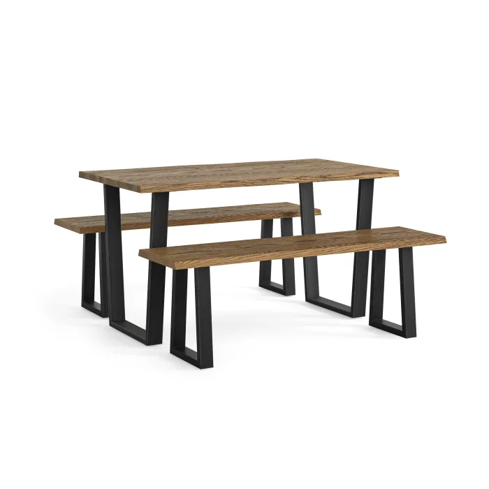 Isaac 1400mm Fixed Dining Table - Oak | Murphy Furniture