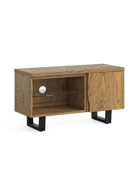 Isaac 900mm Small TV Unit - Oak | Murphy Furniture