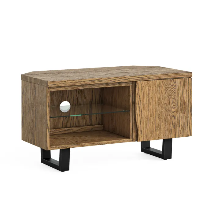Isaac Corner TV Unit - Oak | Murphy Furniture