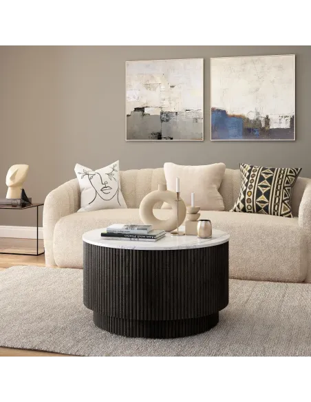 Lantine Coffee Table - Mango Charcoal/Ma | Murphy Furniture