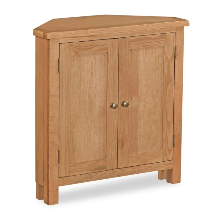 Astoria Lite Corner Cupboard - Waxed Oak | Murphy Furniture