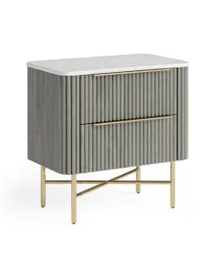 Lexington Bedside Locker - Mango Charcoa | Murphy Furniture