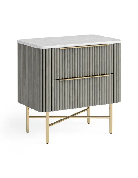 Lexington Bedside Locker - Mango Charcoa | Murphy Furniture