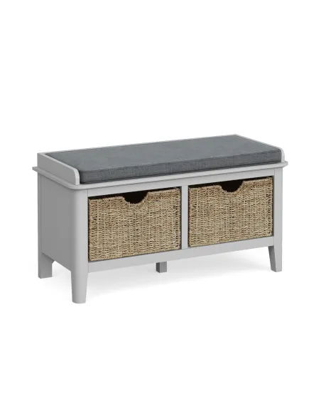 Marcus Storage Bench - Grey | Murphy Furniture