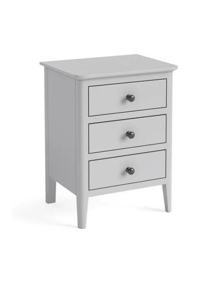 Marcus Bedside Locker - Grey | Murphy Furniture