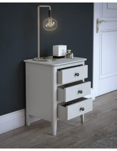 Marcus Bedside Locker - Grey | Murphy Furniture