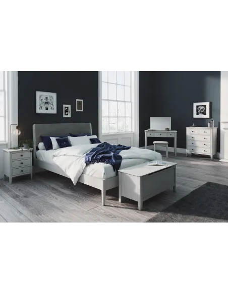Marcus Bedside Locker - Grey | Murphy Furniture