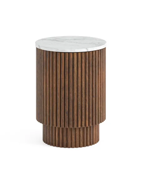 Milo Side Table With Door - Mango Wood | Murphy Furniture