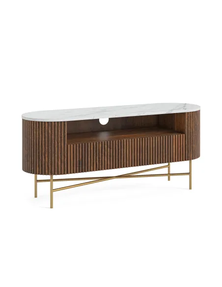 Milo Small Media Stand - Mango Wood | Murphy Furniture