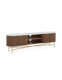 Milo Extra Large Media Stand - Mango Wood | Murphy Furniture