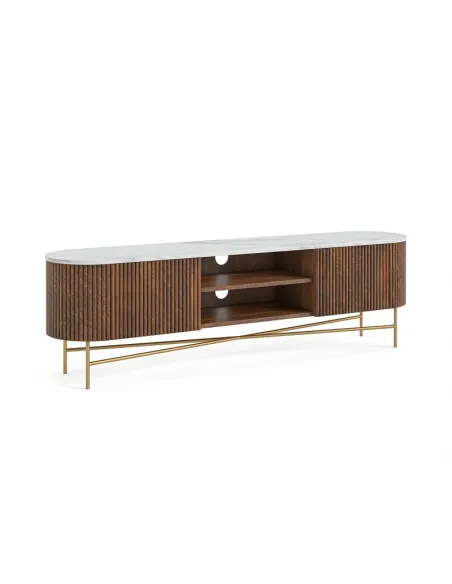 Milo Extra Large Media Stand - Mango Wood | Murphy Furniture