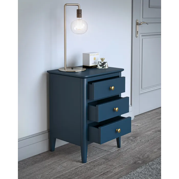 Olive Bedside Locker - Blue | Murphy Furniture