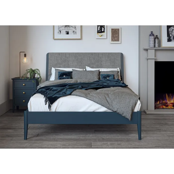 Olive Bedside Locker - Blue | Murphy Furniture