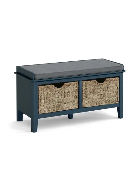 Olive Storage Bench - Blue | Murphy Furniture