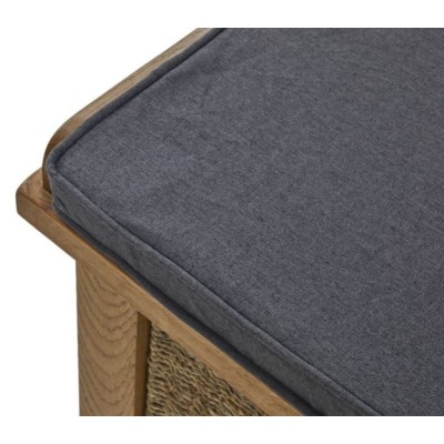 Blake Hallway Bench With Basket - Oak | Murphy Furniture