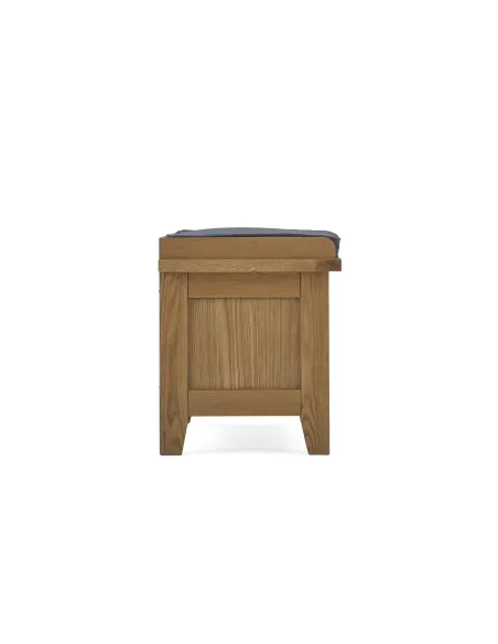 Blake Hallway Bench With Basket - Oak | Murphy Furniture