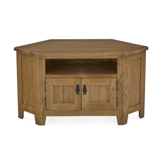 Blake Corner TV Unit With Door - Oak | Murphy Furniture