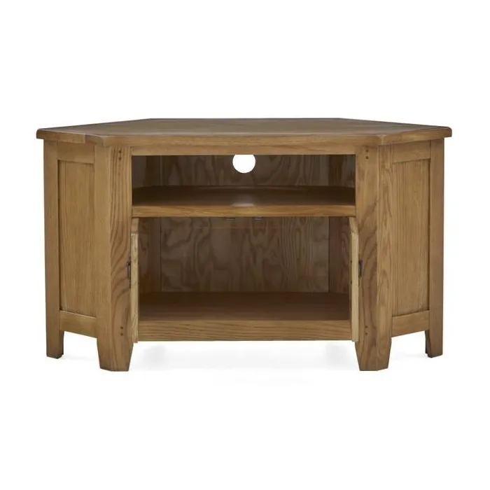 Blake Corner TV Unit With Door - Oak | Murphy Furniture