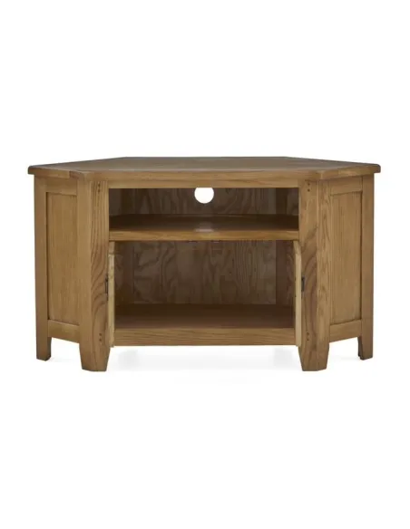 Blake Corner TV Unit With Door - Oak | Murphy Furniture