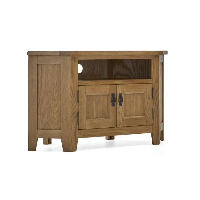 Blake Corner TV Unit With Door - Oak | Murphy Furniture