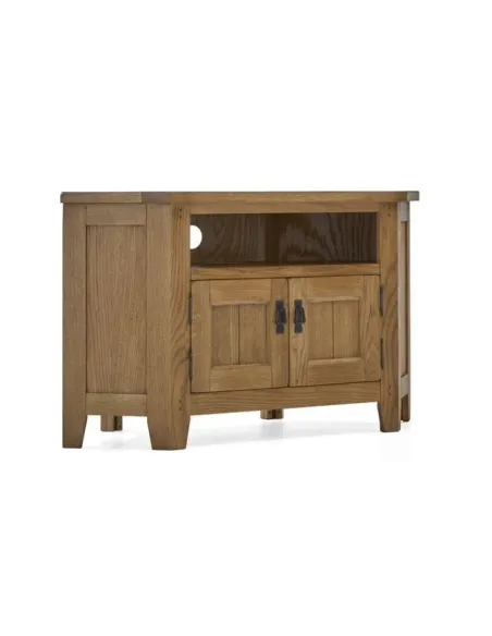 Blake Corner TV Unit With Door - Oak | Murphy Furniture