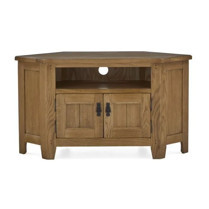 Blake Corner TV Unit With Door - Oak | Murphy Furniture