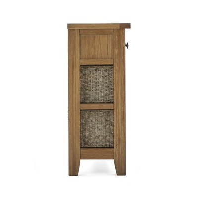 Blake Console Table With Basket - Oak | Murphy Furniture