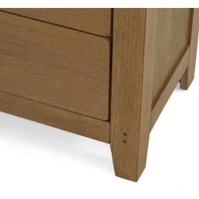 Blake 3 Over 4 Drawer Chest - Oak | Murphy Furniture