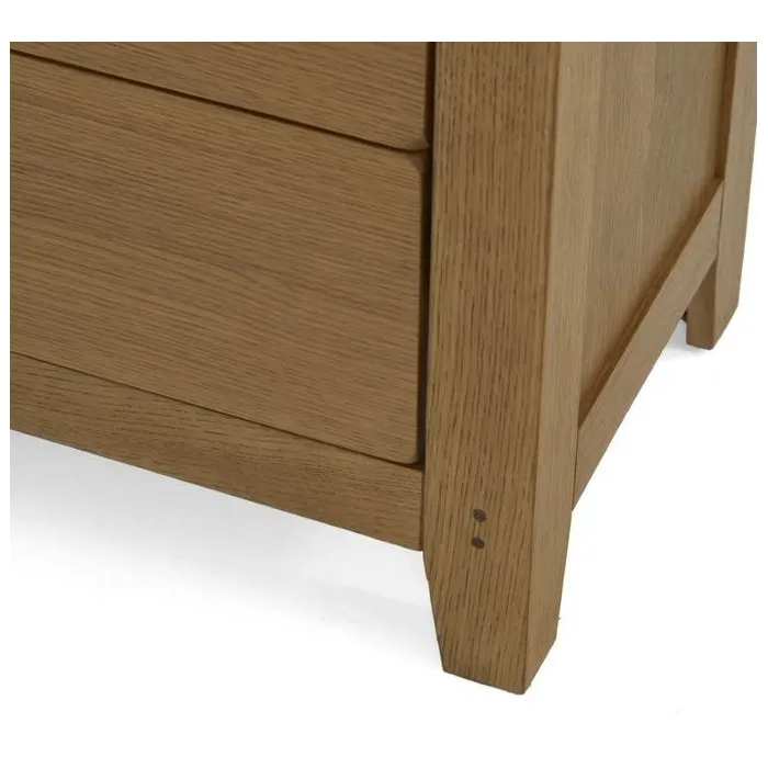 Blake 3 Over 4 Drawer Chest - Oak | Murphy Furniture