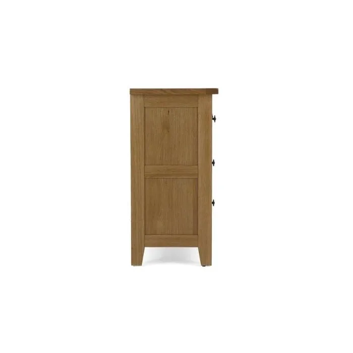 Blake 3 Over 4 Drawer Chest - Oak | Murphy Furniture