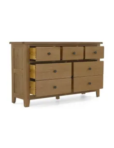 Blake 3 Over 4 Drawer Chest - Oak | Murphy Furniture 2