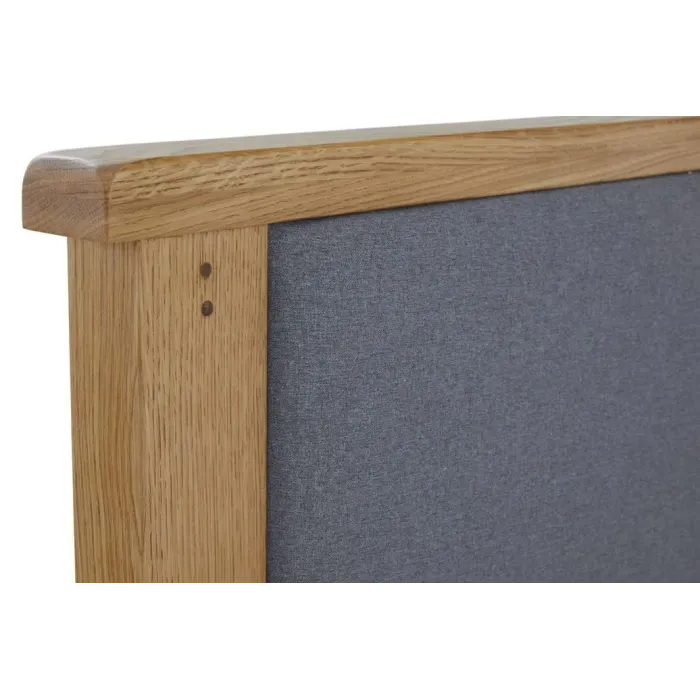 Blake 6ft Upholstered Bedframe - Oak | Murphy Furniture