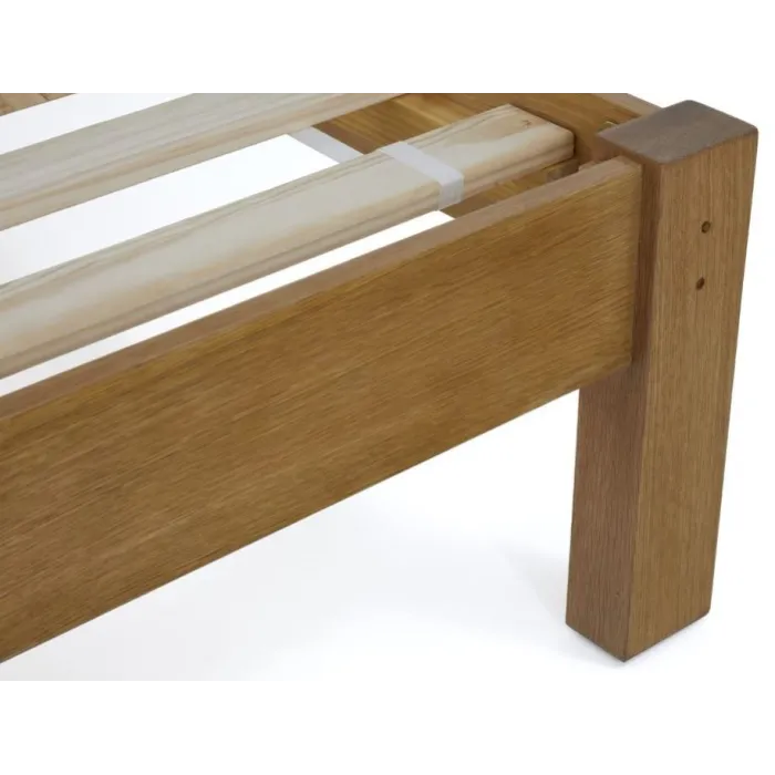 Blake 6ft Upholstered Bedframe - Oak | Murphy Furniture