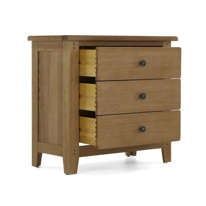 Blake 3 Drawer Chest - Oak | Murphy Furniture