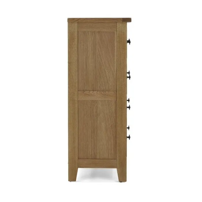 Blake 2 Over 3 Drawer Chest - Oak | Murphy Furniture