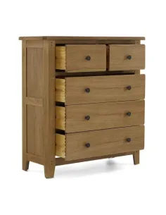 Blake 2 Over 3 Drawer Chest - Oak | Murphy Furniture 2