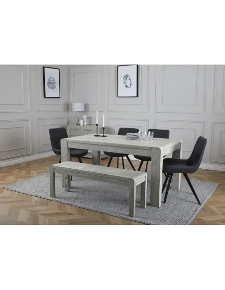 Tulip Extending Dining Table - Grey Stai | Murphy Furniture