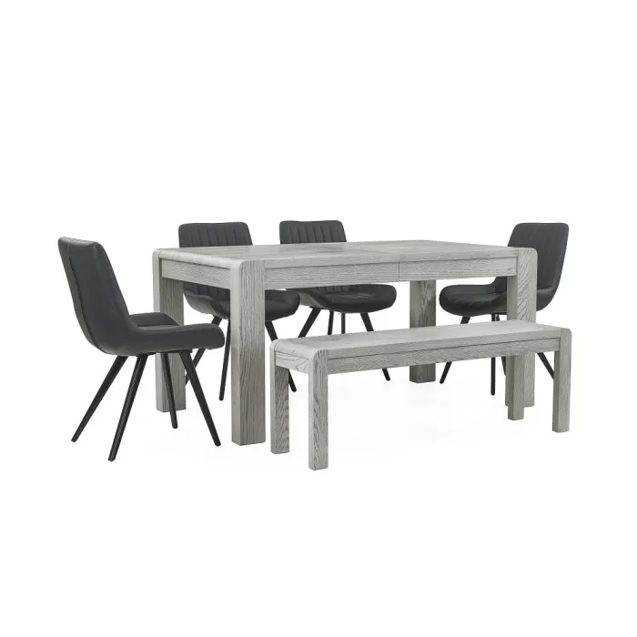 Tulip Extending Dining Table - Grey Stai | Murphy Furniture