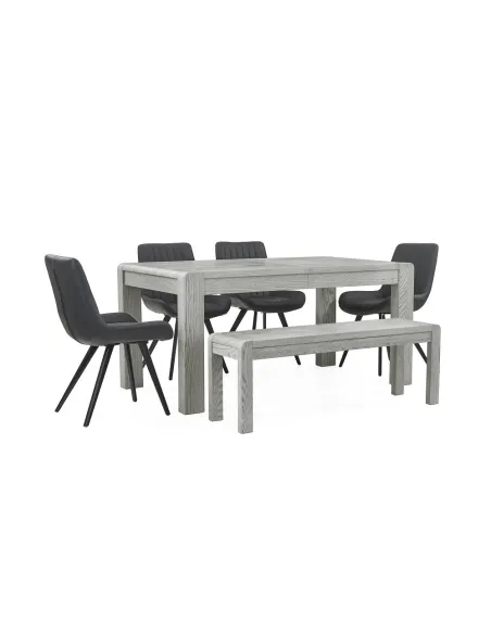 Tulip Extending Dining Table - Grey Stai | Murphy Furniture