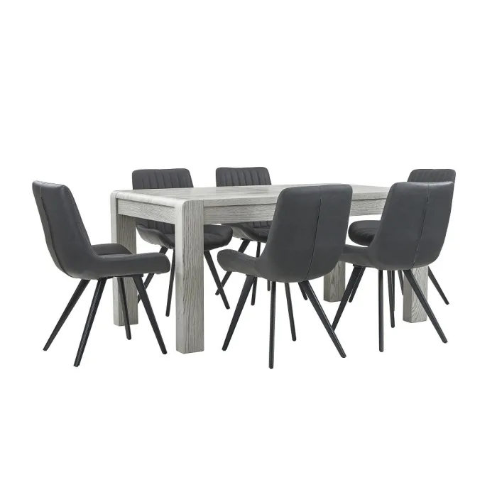 Tulip Extending Dining Table - Grey Stai | Murphy Furniture