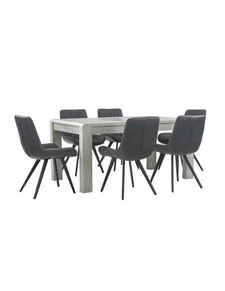 Tulip Extending Dining Table - Grey Stai | Murphy Furniture