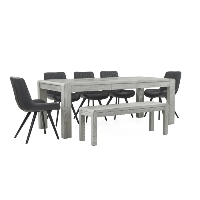 Tulip Extending Dining Table - Grey Stai | Murphy Furniture